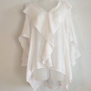 Azucar by JMP Womens White Blouse